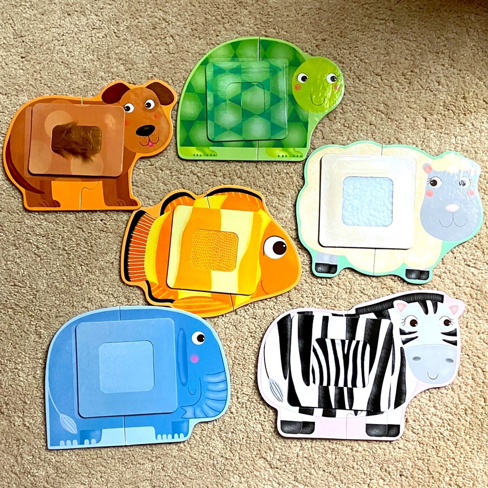 HEADU Tactile Animals Montessori Puzzle